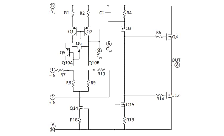 Schematic - Apex Microtechnology PA97 900V Power Amplifier